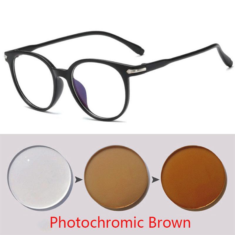 -1.0-1.5-2.0-2.5-3.0 To -6.0 Transparent Finished Myopia Glasses Men Women Black Eyeglasses Prescription Shortsighted Eyewear