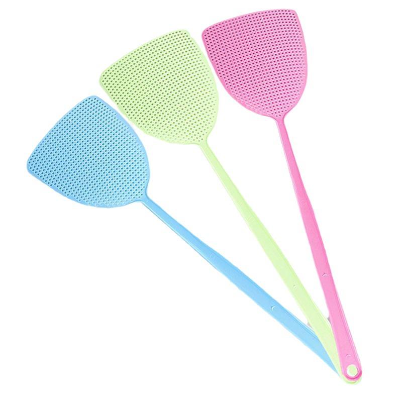 Unzerstörbare Gummi-Fliegen- und Mückenklatsche mit langem Griff