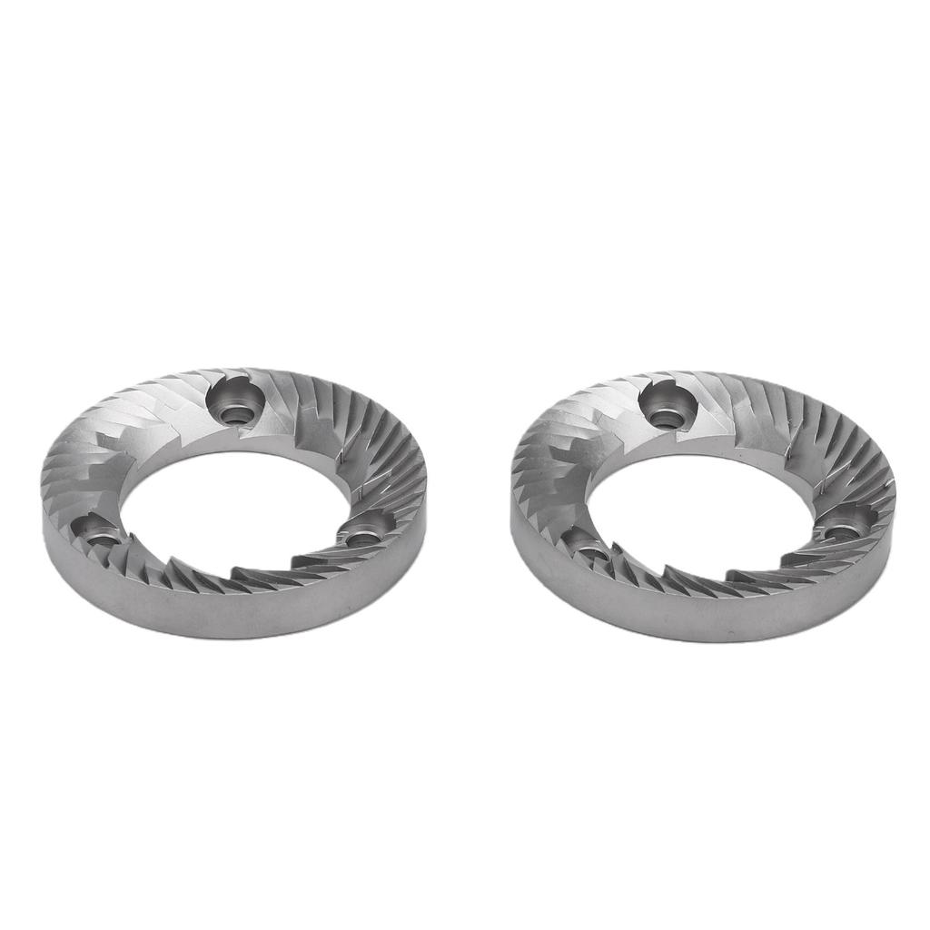 2pcs Burrs Replacement for Rancilio Coffee Grinder 50MM Diameter Stainless Steel 3 Hole Burr Set