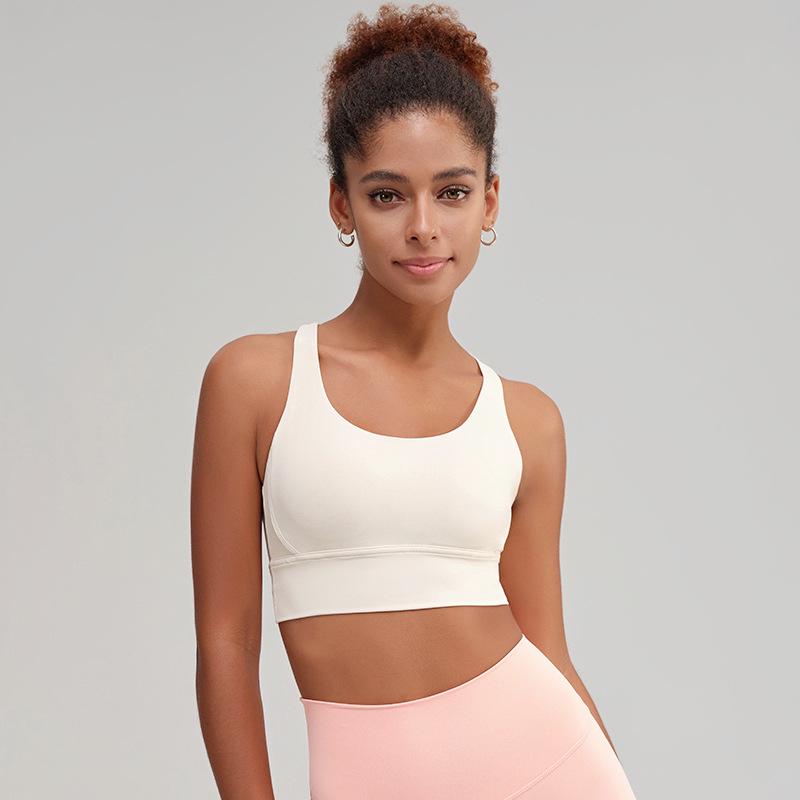 Women's High-Intensity Yoga Sports Bra: Crossback, Shockproof, Anti-Sag, Fitness Vest