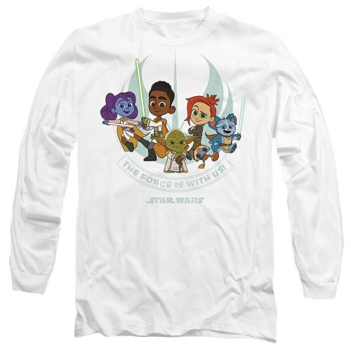 Star Wars Unisex Adult Young Jedi Adventure The Force Is With Us T-Shirt