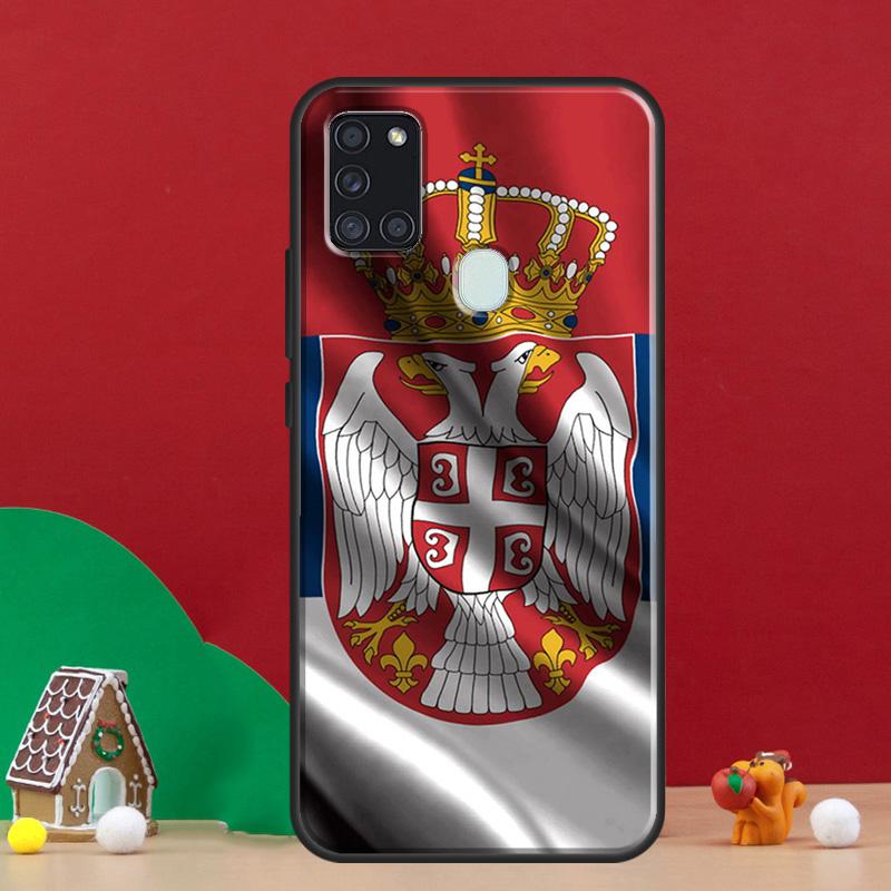 Flag of Serbia Serbian Cover For Samsung Galaxy A54 A34 A14 A32 A12 A22 A52 A72 A13 A33 A53 A50 A52S A51 A71 Back Case