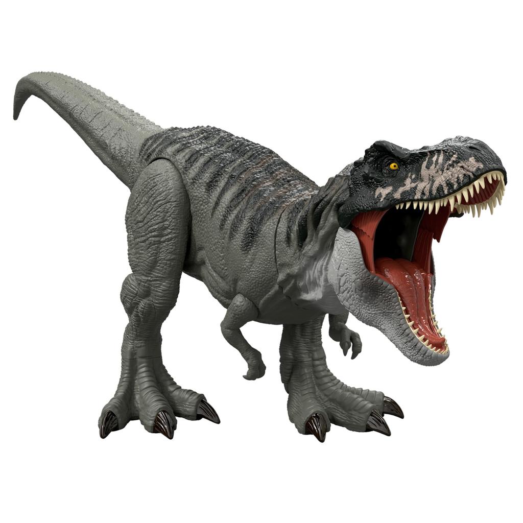 Mattel Jurassic World Super Figure for Kids Dinosaur Toy Moving Large Total 99cm Ages 4 and Up Green JGB52 Big! T-Rex Length Approx.