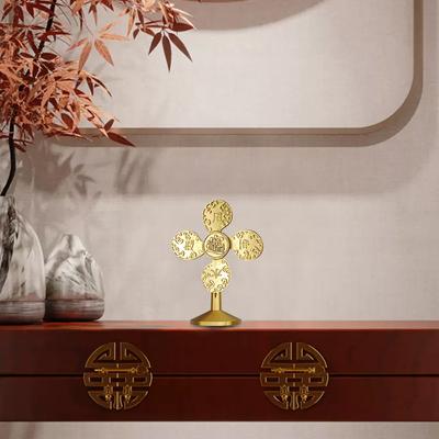 Brass Windmill Ornaments, Small Bronze Objects On The Office Desktop, Wind and Water, Wealth Is Rolling, Fortune Is Turning, Small Ornaments