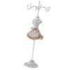 Jewelry Holder Display Necklace Earrings Storage Polyresin Doll Stand with Detachable BracketGrey 3