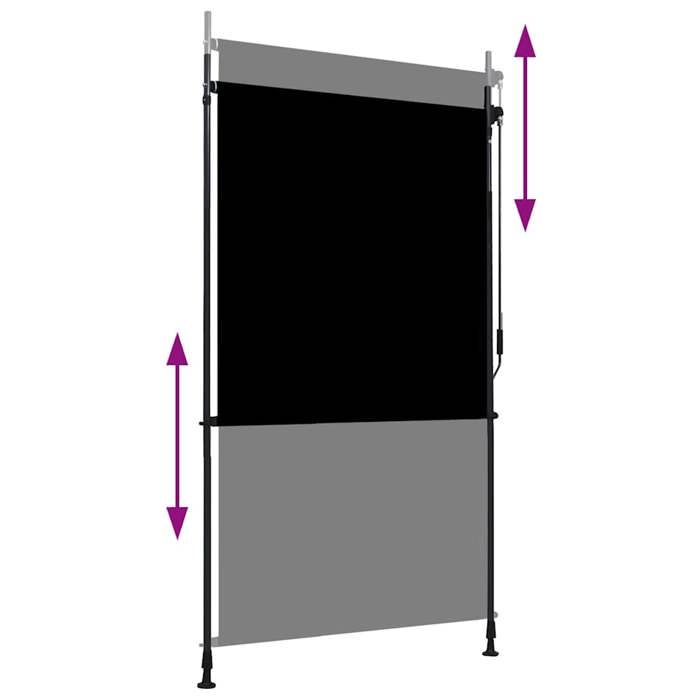 VidaXL Store Roulant d'Extérieur Auvent Rétractable Vertical Balcon Jardin Pergola Terrasse Patio Blocage des UV et de la 145936