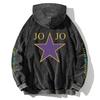 JoJo's Bizarre Adventure Print Hoodie Für Herren Damen Sweatshirt Langarm Streetwear Kleidung Gewaschene Baumwolle Kapuzenpullover