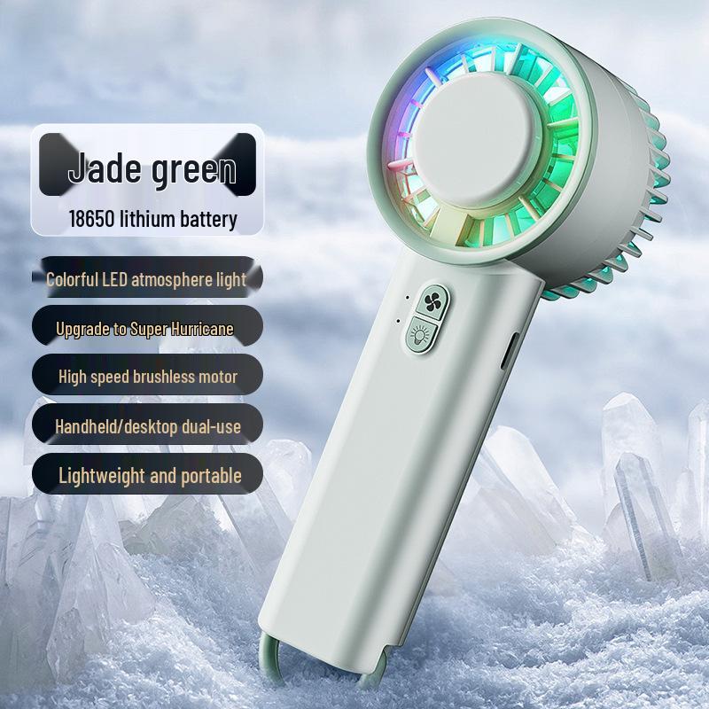 Compact USB Fan: Mini Portable Desktop & Outdoor Cooling with Brushless Motor 15.5*6 cm