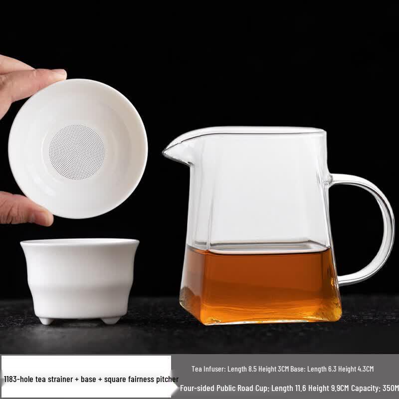 Youluo Mutton Fat Jade White Porcelain Tea Strainer