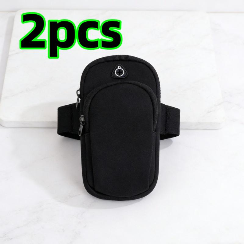 4/2 Pieces In Random Colors Outdoor Sports Arm Bag Portable Running and Cycling Fitness Arm Strap Universal Phone Storage Bag Lightweight and