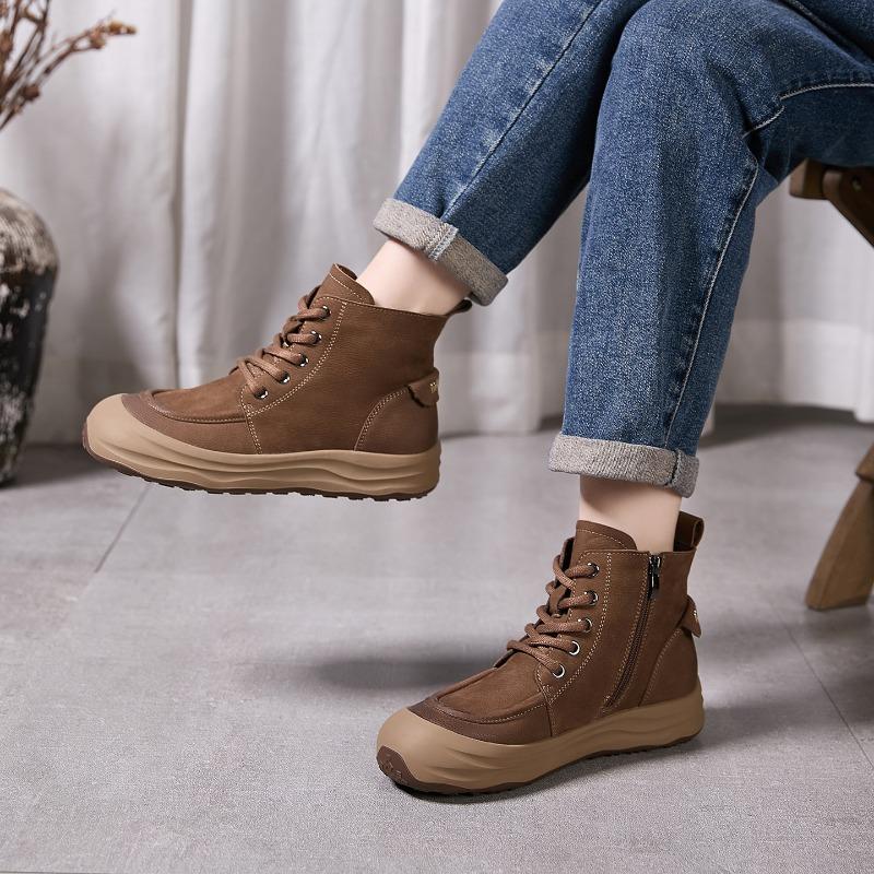 Cizme de damă cu un singur pantof, Pantofi noi de damă, Simpli, Retro, Versatili, Casual