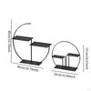 2 Artistic Cake Stands Dessert Trays Serving Multifunction Display Stand Pastry Holder