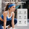 Bone Conduction Headphones, Open Ear Headphones Bluetooth5.4 with Mic, 15H Playtime, IPX6 Sweat Resistant Wireless Earphones, for Workouts and
