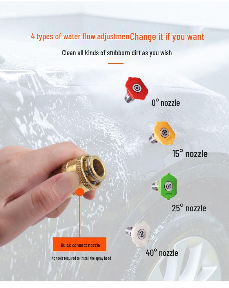 1200kg High-Pressure Car Washer with Powerful Water Pump and Brush