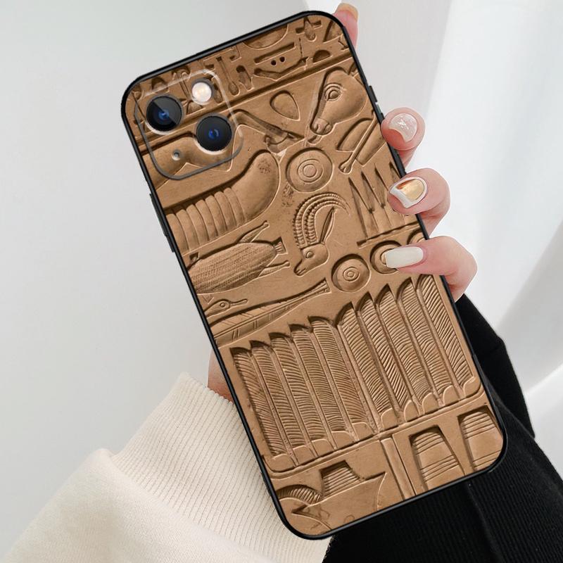 Egyptian Hieroglyphics Symbols Phone Case For iPhone 17 Pro Max 14 13 12 11 15 16 Pro Max mini 16 15 Plus 16e 17 Air Cover