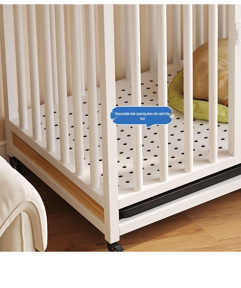 Indoor Large Dog Kennel with Toilet Separation, Thickened Bedroom Pet Cage