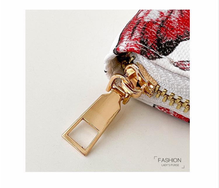 2024 Korean Butterfly Print Clutch: Stylish Single-Zip Wallet for Women