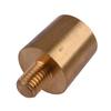 2Pcs M8 Thread Cone Battery Pole Adapter Terminals Connectors Fittings Brass Universal for Automobile Car Boat RV