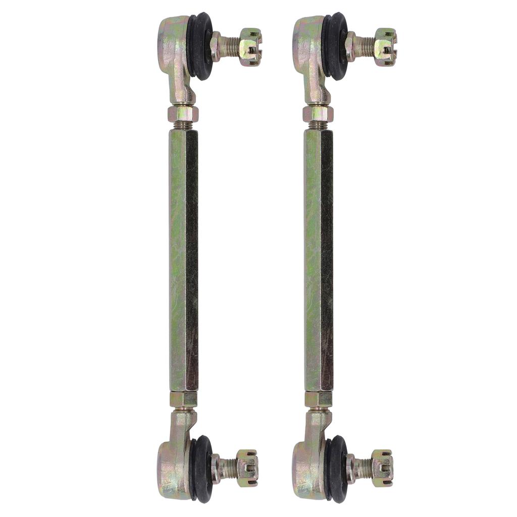 2 Pcs Tie Rod Ball Joint M10 10mm Thread Steel Alloy Sway Bar End Set for 50cc 70cc 90cc 110cc ATV Four Wheeler Quad