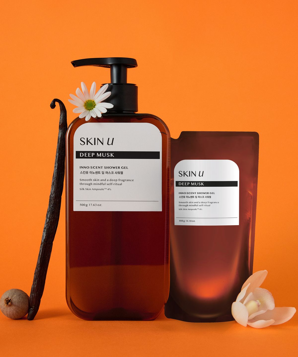 Innocent Deep Musk Shower Gel 500g Main Product + 400g Refill Set