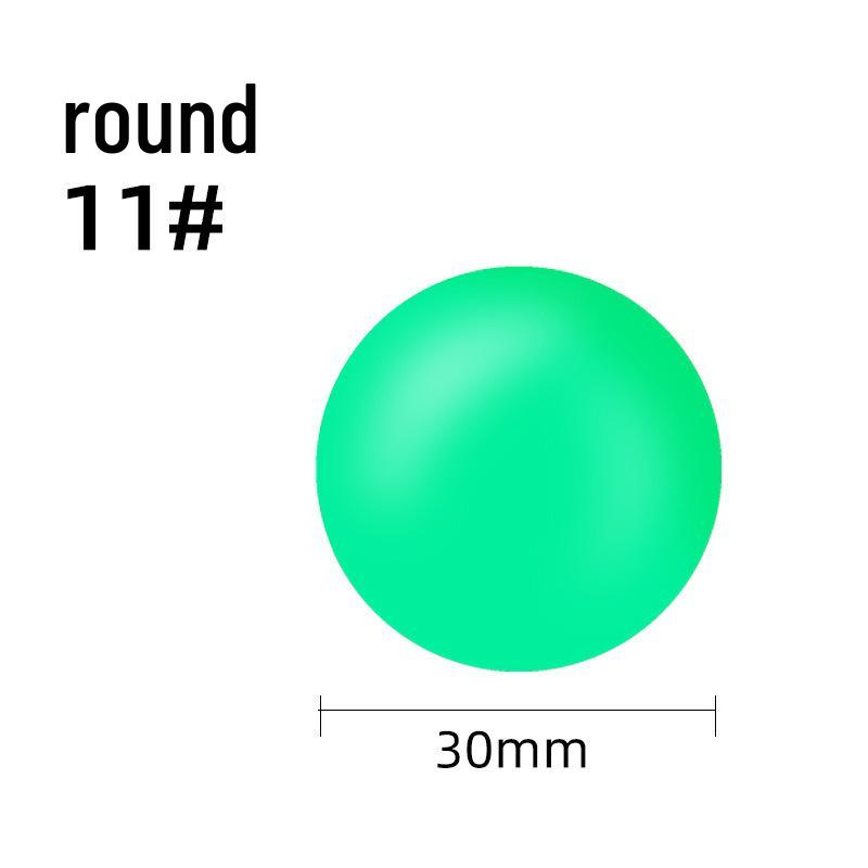 Silicone Olive-Shaped Fluorescent Fishing Float Tail Magnifier Bean