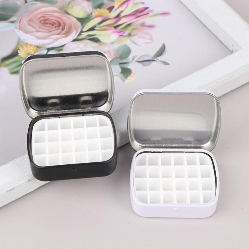 Portable Empty Watercolor Tin Box Mini Watercolor Paint Palette Durable Paint Box  Art Supplies