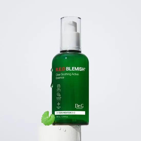 Dr.G Red Blemish Clear Soothing Active Essence 80ml (Calming & Hydrating, Jumbo Size)