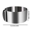 Adjustable Cake Mousse Mold Stainless Steel 15.24 To 30.48 Cm Cake Mold Ring Baking Decoration