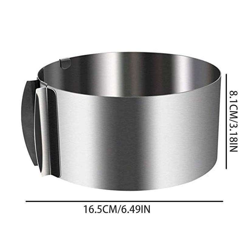 Adjustable Cake Mousse Mold Stainless Steel 15.24 To 30.48 Cm Cake Mold Ring Baking Decoration