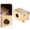 Wooden Cajon Hand Drum Children Box Drum Persussion Instrument with Stings Rubber Feet 23 * 24 * 37cm