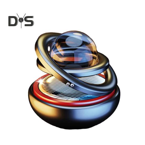 

Солнечный автомобильный освежитель воздуха, вращающееся кольцо, прозрачный шар, длительный аромат, очистка воздуха, автоматический ароматерапевтический диффузор, орнамент, аксессуары для салона автомобиля чёрный