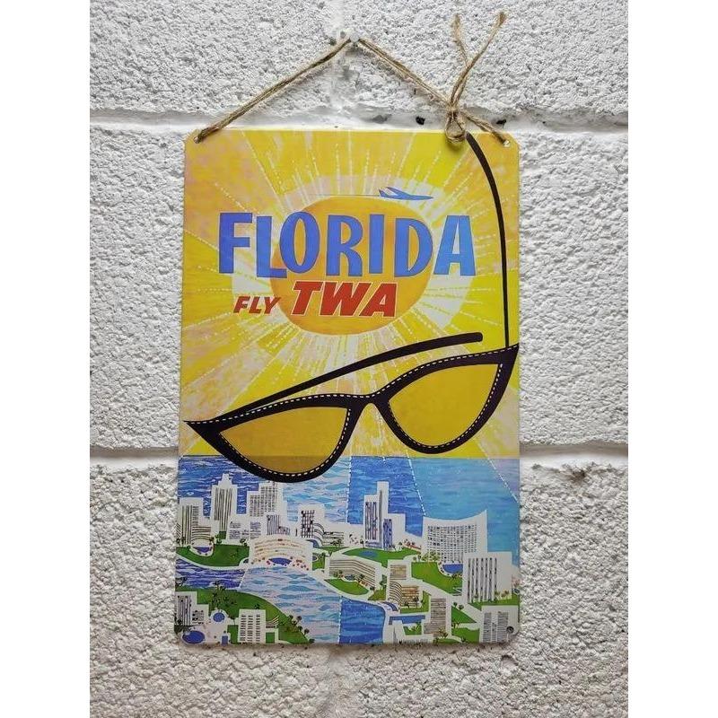Thailand On a Scooter Tourism Metal Poster, Vintage Travel Wall Art Decor