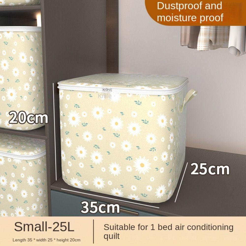 Mit Griffen Aufbewahrungsbehälter für Kleidung Gänseblümchen Aufbewahrungsbehälter Große Kapazität Steppdecken-Aufbewahrungstasche