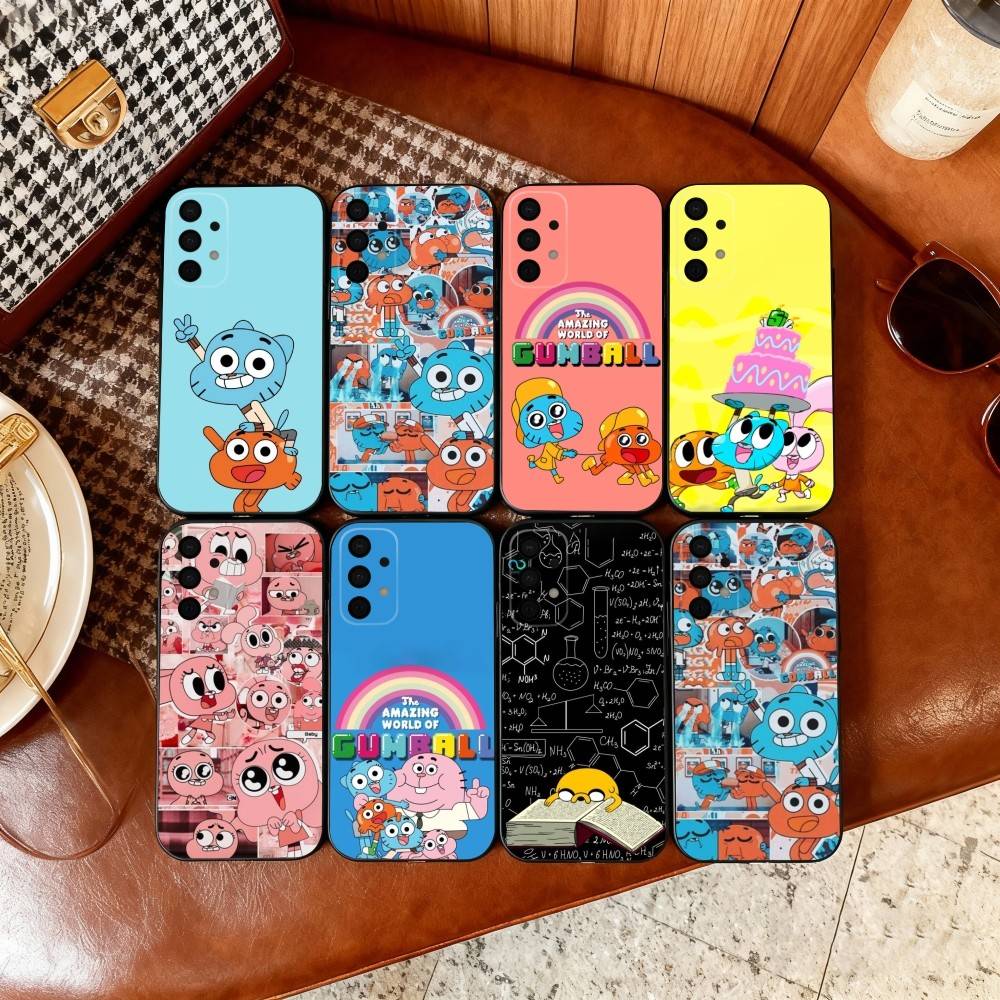 AMAZING WORLD OF G-GUMBALL Phone Case For Samsung Galaxy A73,A72,A71,A70,A53,A52,A51,Soft Silicone Black Cover