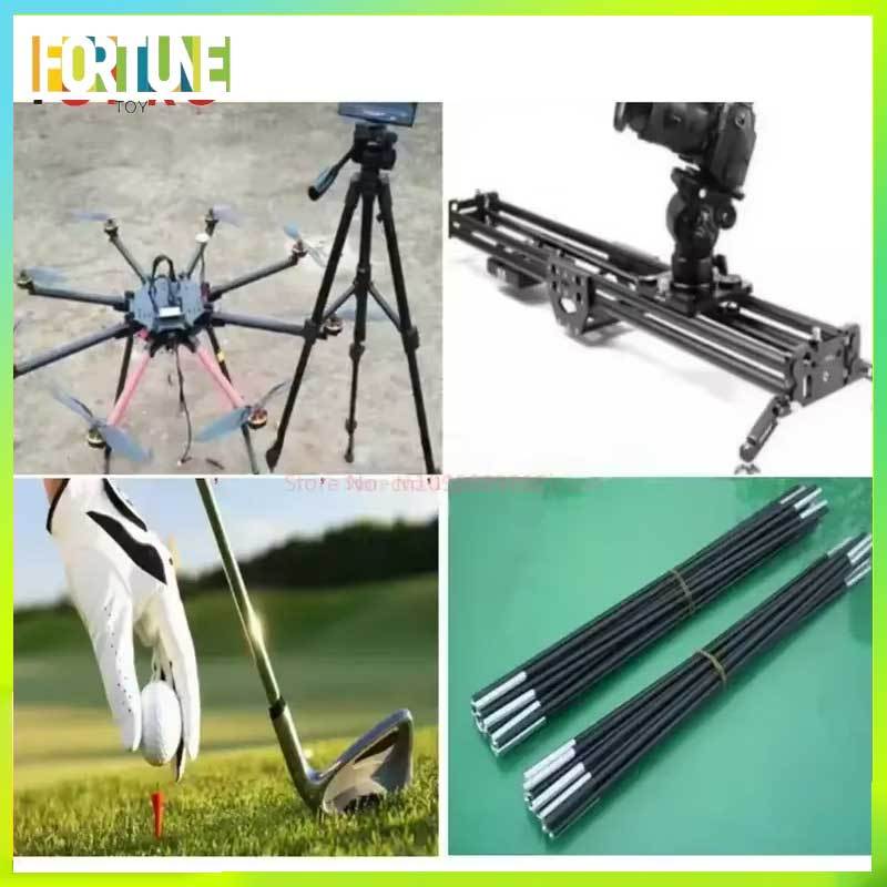 10pcs 2-10mm/0.5meter Carbon Fiber Hollow Tube Kite Model 2mm 2.5mm 3mm 4mm 5mm 6mm 7mm 8mm 9mm 10mm High Quality