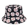 Baseball Pattern Print Bucket Hats , Women Men Summer Outdoor Sunscreen Panama , Baseball Game Party Celebration Decorative Hat