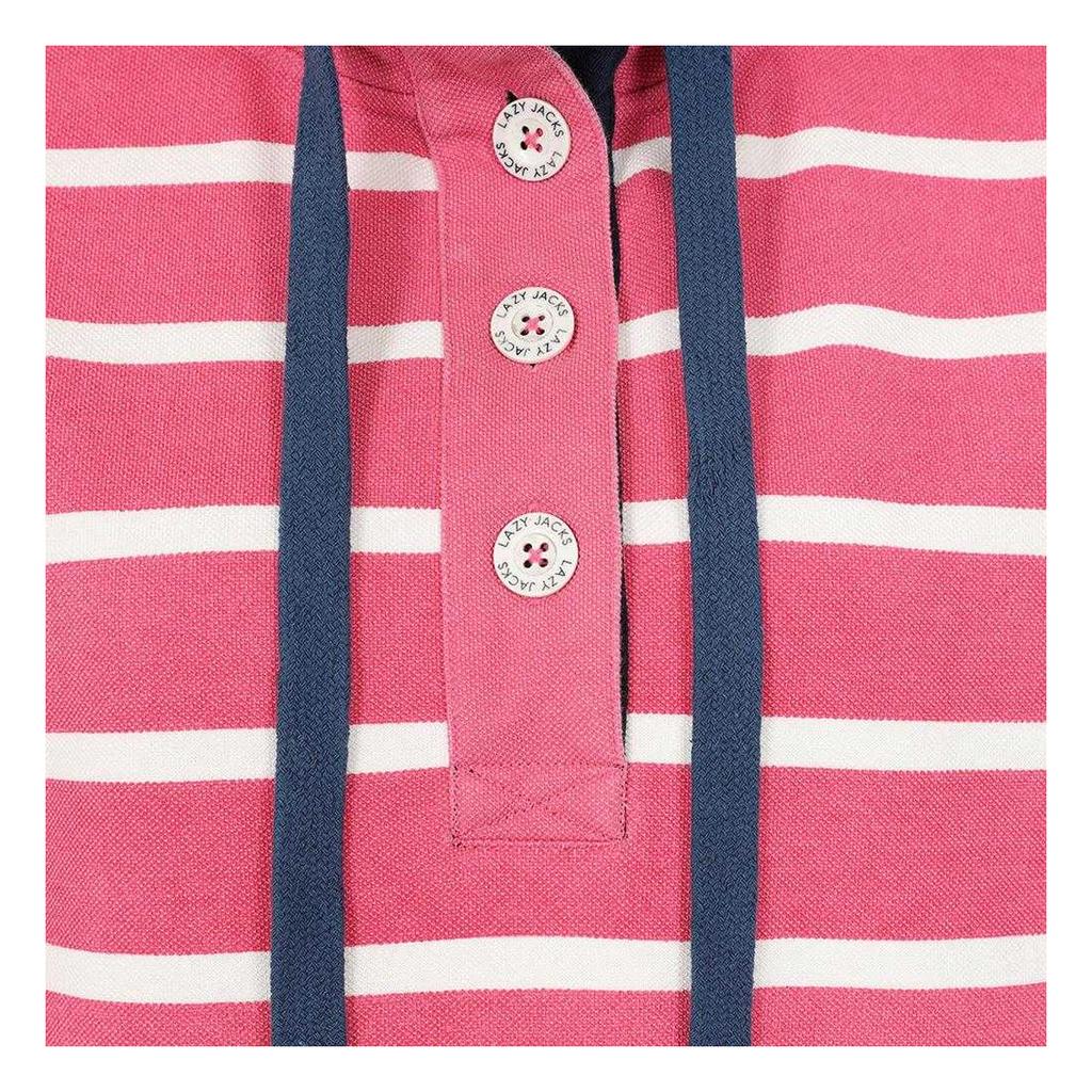 Lazy Jacks Womens/Ladies Striped Pique Sweatshirt