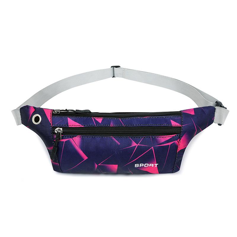 Running Waist Bag for Men Oxford Cloth Waterproof Crossbody Chest Bag Multi Functional Waist Bag