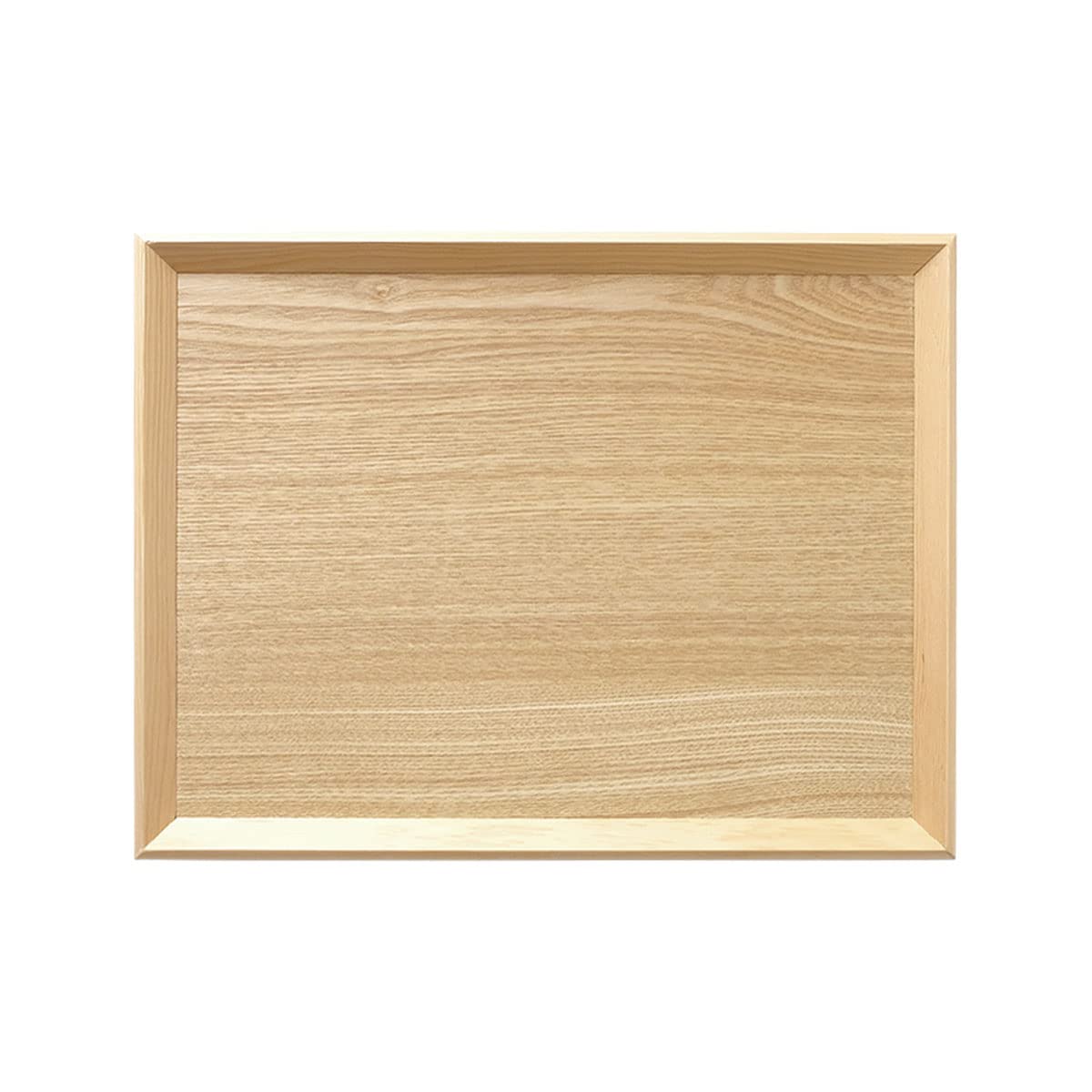 

Miyoshi Lacquerware Shop Serving Natural Curved Rectangular Unfinished Scandinavian Commercial Use Tray, Tray, Wood, Edge, Tray, Stackable, 40cm,