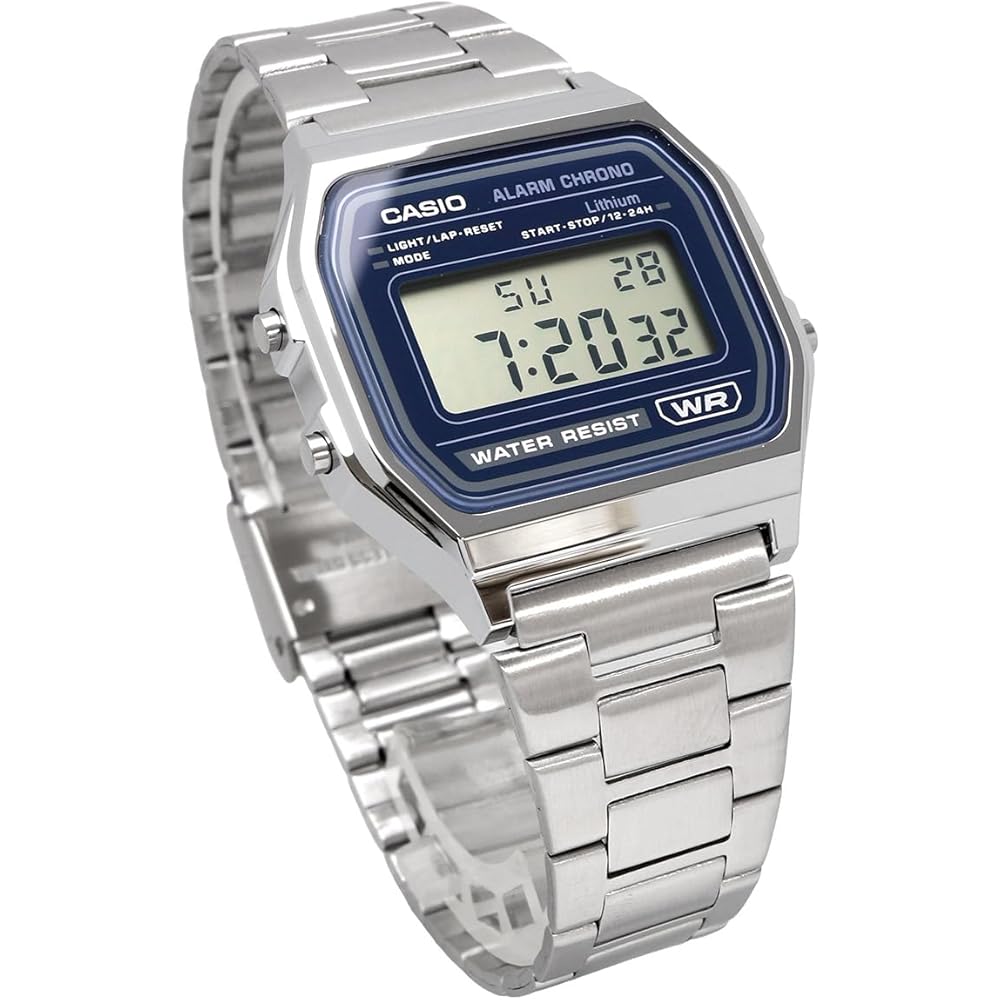 Casio Vintage Series A158WEA-2 Unisex Digital Watch Metal Band Blue