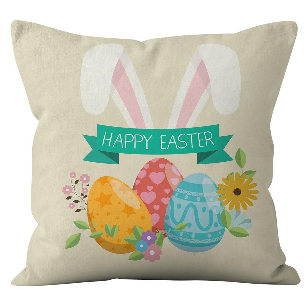 Easter Bunny Pillow Cover Home Pillow Cover