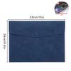 A4 Double Layer Leather Document Briefcase with Custom Logo