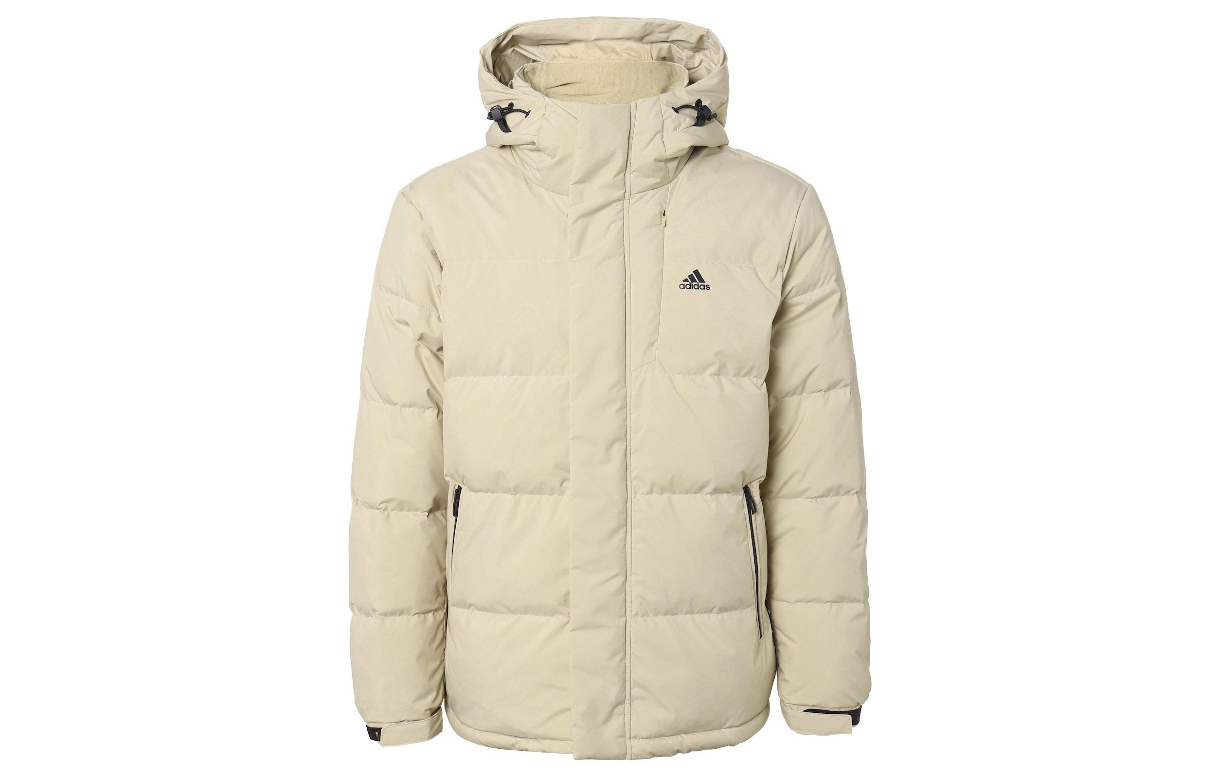 Adidas Down Jackets Men s Ecru Hooded Moderate Other IW0780 XXXL