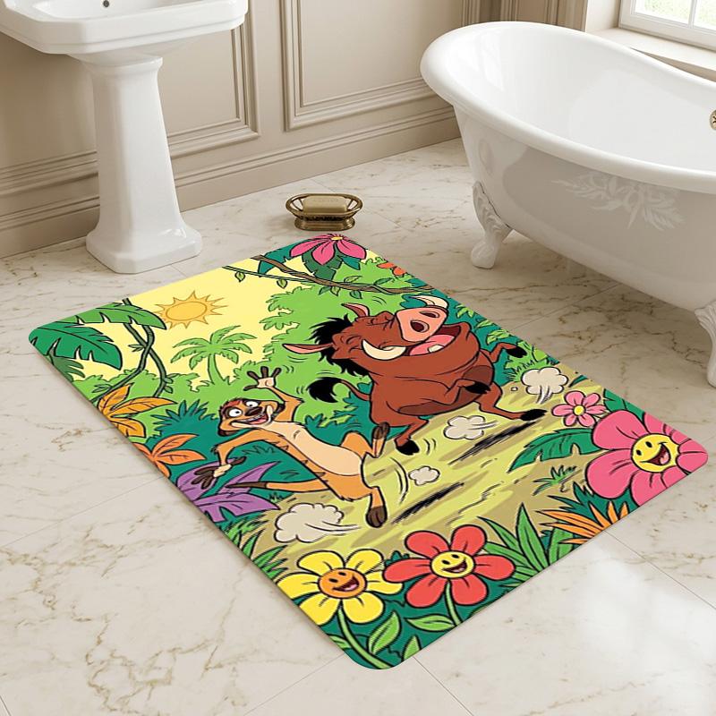 Jungle Friends Living Room Nonslip Area Rug Soft Carpet For Bedroom Game Playroom Sofa Office Home Decor Doormat Christmas Gift C922137