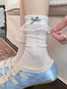 Lace Calf Socks Women'S Summer Breathable Bow Stack Socks Ballet Sweet Lolita Jk Cotton Socks