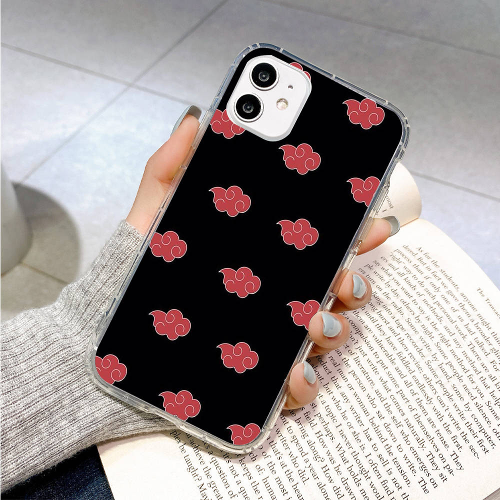 Case for Samsung A04 A14 A23 A34 A54 M23 M33 M52 M53 Realme 10 9 C30S C35 C55 VIVO Y02S Y21 Y51 X80 Pro Transparent Cover WI50 Akatsuki Naruto Cloud