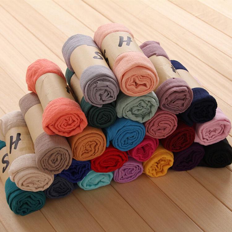 Korean Style Extra Large Cotton Linen Scarf - Versatile Spring/Autumn Sun Protection, Literary Shawl, Gift Giveaway