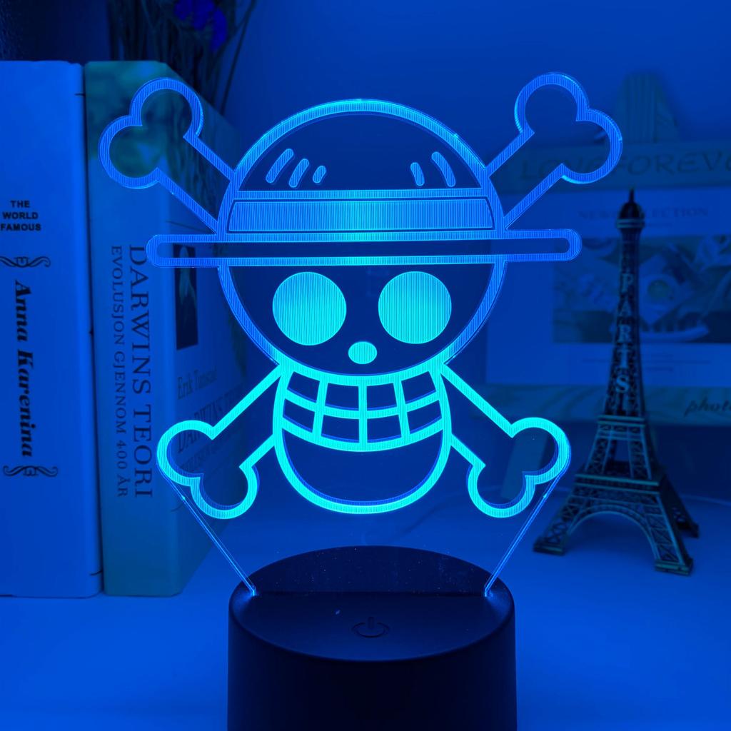 Buy Anime One Piece Logo Kids Night Light Led Touch Sensor Colorful Nightlight For Child Bedroom Decoration Cool Desk 3d Lamp Gift At Affordable Prices Free Shipping Real Reviews With Photos