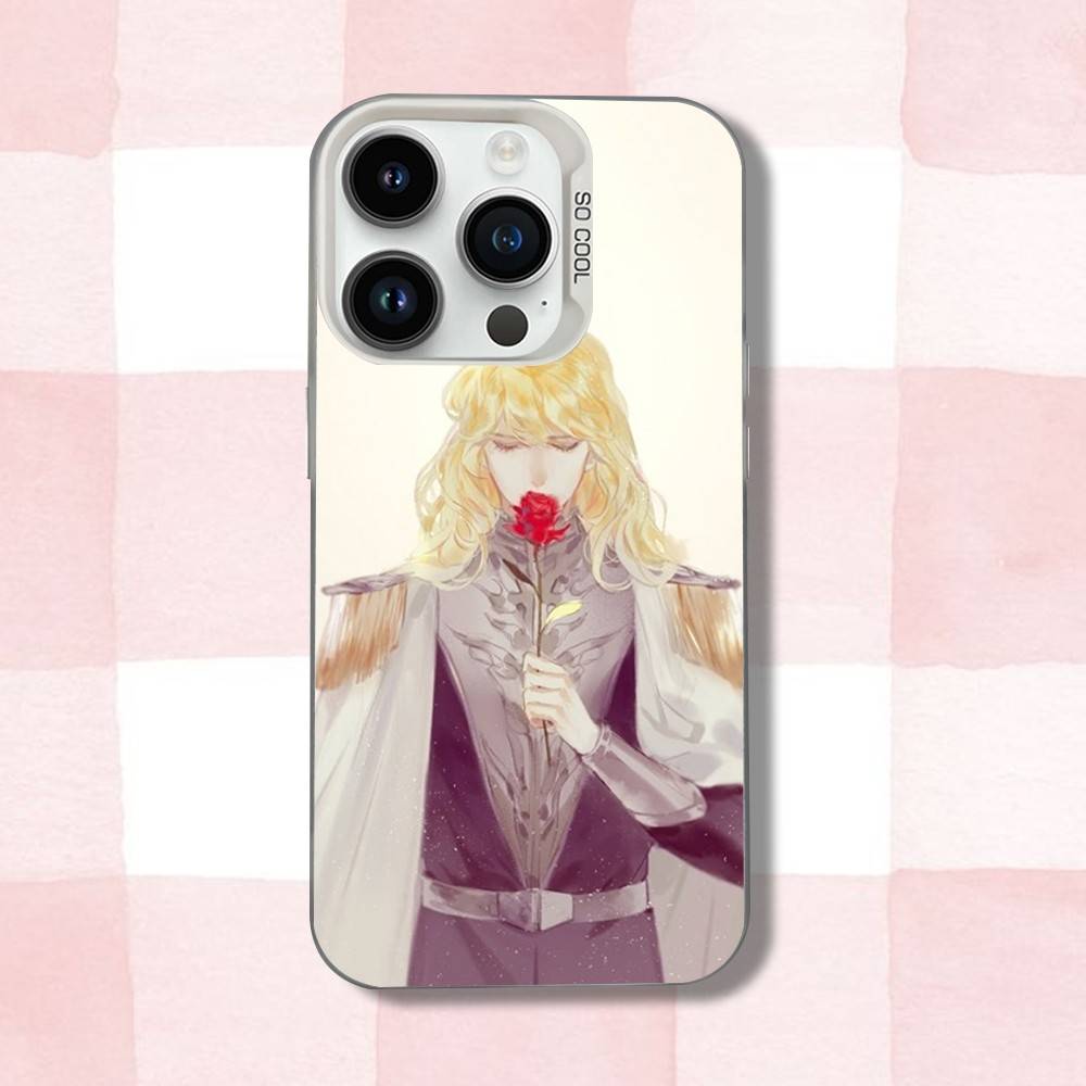 R-Rose Ainme Of V-Versailles Phone Case For iPhone 16,15,14,13,12,11,Pro,XS,Max,Plus,Mini,SE White Candy Matte Shockproof Cover