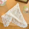 Elegant Knitted Women Fashion Versatile Pattern Hair Band Hair Accessory Knitted Lace Handmade Crochet Headscarf Spring Summer